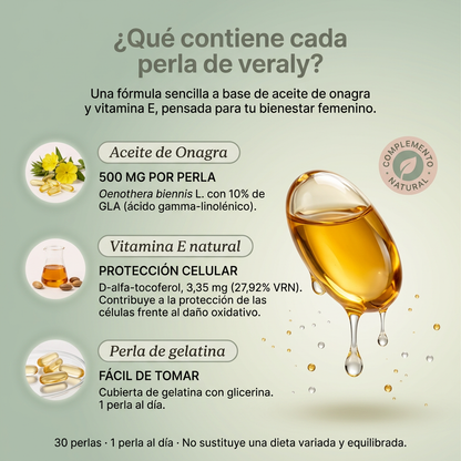Veraly Onagra Glow-Despídete del dolor menstrual en 2 ciclos