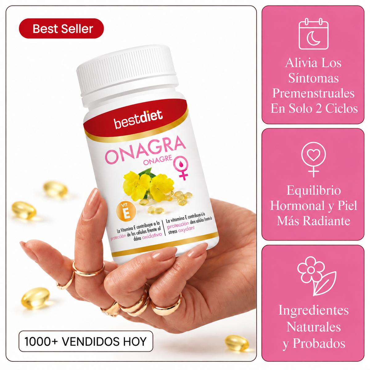 Veraly Onagra Glow-Despídete del dolor menstrual en 2 ciclos